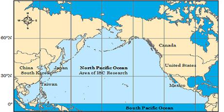 north pacific islands map